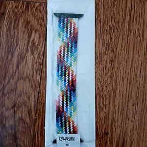 Apple iWatch Nylon Rainbow Elastic Watchband